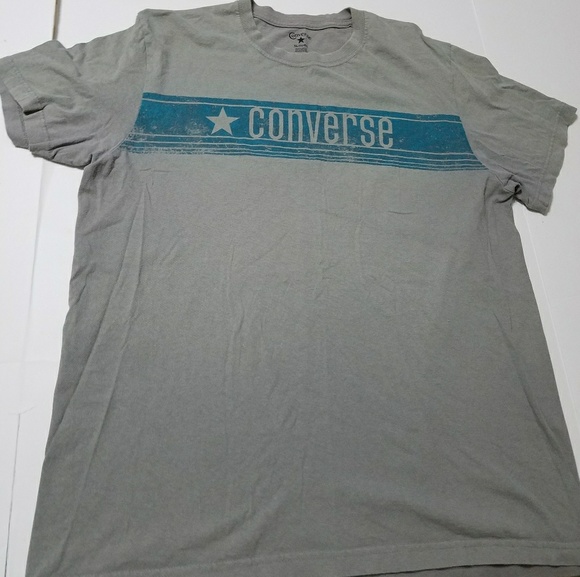 Converse Other - Converse Mens Shirt XL Gray Teal Logo